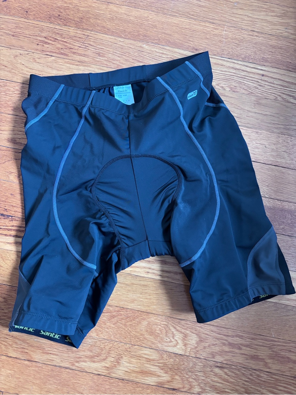 Santic Men's Black Performance Cycling Shorts / Size L